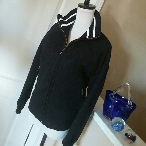 JUICY COUTURE BOMBER JACKET BLACK MEDIUM WOMENS MEDIUM NWOT - Picture 3 of 8